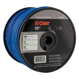 Curt Automotive Primary Wire, Blue 500' Spool - 57036