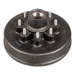 Lippert 12" Brake Drum Hub Assembly for 7,000-lb. Axle - 8 on 6.5",1/2" Stud - 122096