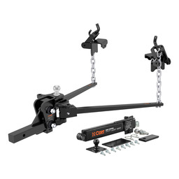 Curt Short Trunnion Bar Weight Distribution Hitch with Sway Control (10-15K, 28-3/8") - 17422