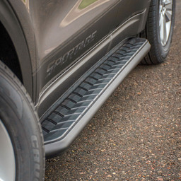 AeroTread 5" x 67" Black Stainless Running Boards, Select Toyota RAV4