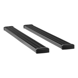 Grip Step 7" x 88" Black Aluminum Running Boards, Select Silverado, Sierra Crew