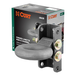 Curt Adjustable Lunette Ring (12,000 lbs., 3" Eye, 7-1/2" Channel Height, Packaged) - 48630