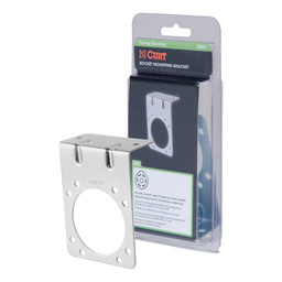 Connector Mounting Bracket for 7-Way RV Blade (Zinc, Packaged)