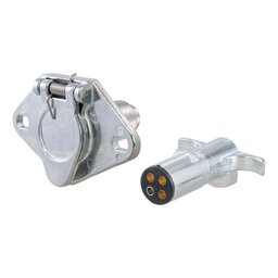 4-Way Round Connector Plug & Socket (Packaged)