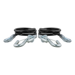 Curt 44-1/2" Safety Cables with 2 Snap Hooks (5,000 lbs, Vinyl-Coated, 2-Pack) - 80151