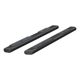 6" x 91" Black Aluminum Oval Side Bars (No Brackets)