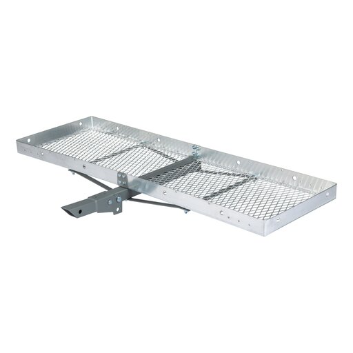 Curt 60" x 20" Aluminum Tray Cargo Carrier (Folding 2" Shank, 500 lbs.) - 18100