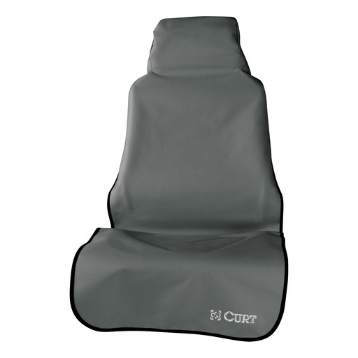 Curt Seat Defender 58" x 23" Removable Waterproof Grey Bucket Seat Cover - 18500