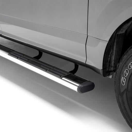 6" x 75" Polished Stainless Oval Side Bars, Select Ford Expedition