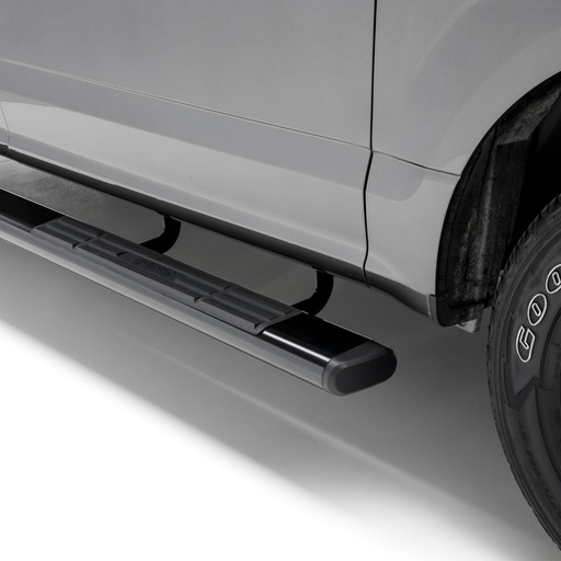 6" x 85" Black Aluminum Oval Side Bars, Select Toyota Tundra