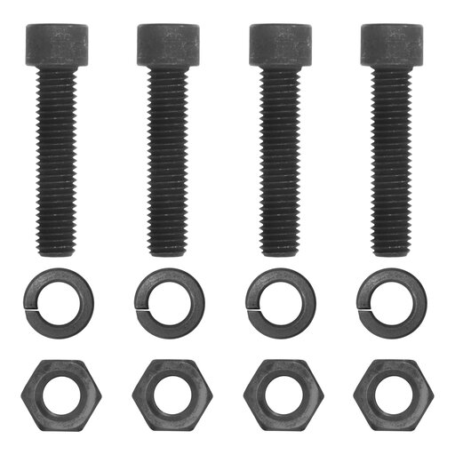 Curt Pintle Mount Hardware Kit (1/2", Grade 8, Black) - 48334