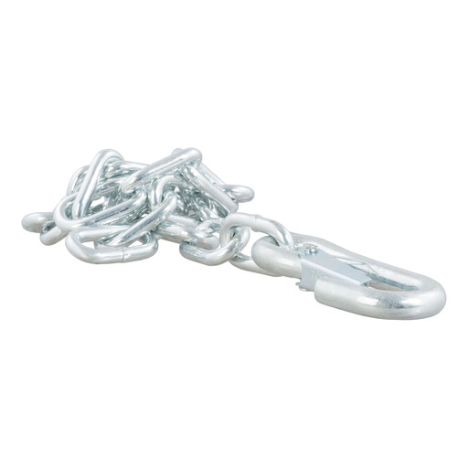 Curt 27" Safety Chain with 1 Snap Hook (5,000 lbs, Clear Zinc) - 80313